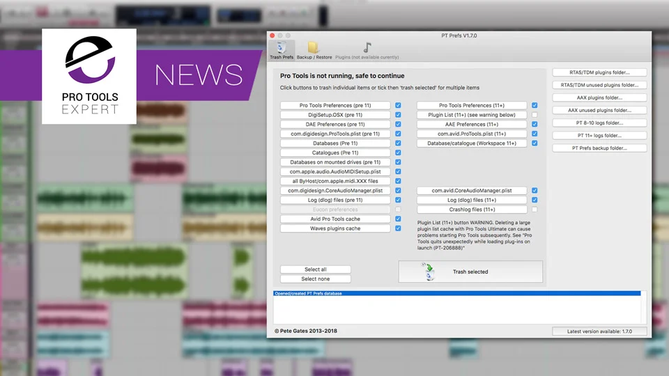 Pete Gates Releases 64 Bit Version Of PT Prefs App For Mac Users
