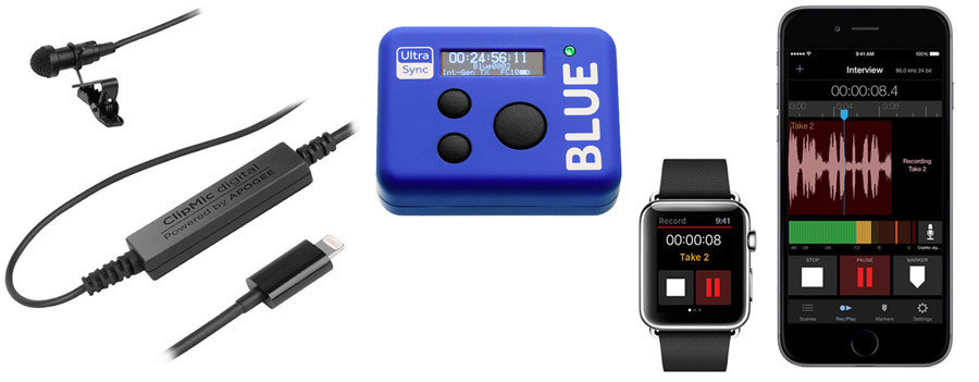 Apogee ClipMic Digital With Blue UltraSync Timecode Unit Package