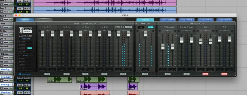 The Slate VRS8 Control Panel.