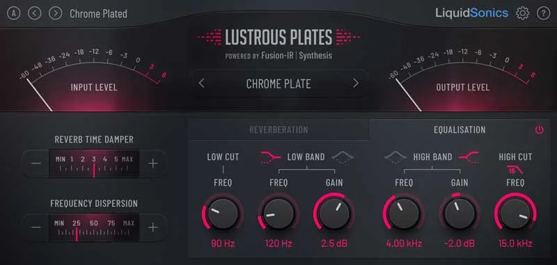 The stunning level of control from Lustrous Plate EQ section