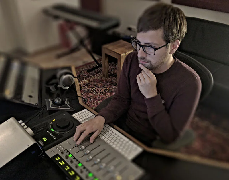 German Audio Engineer Chris Schmid At His Studio