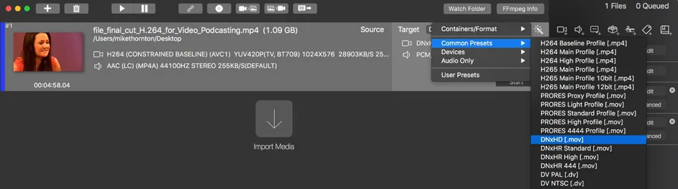 ffWorks Setting menu
