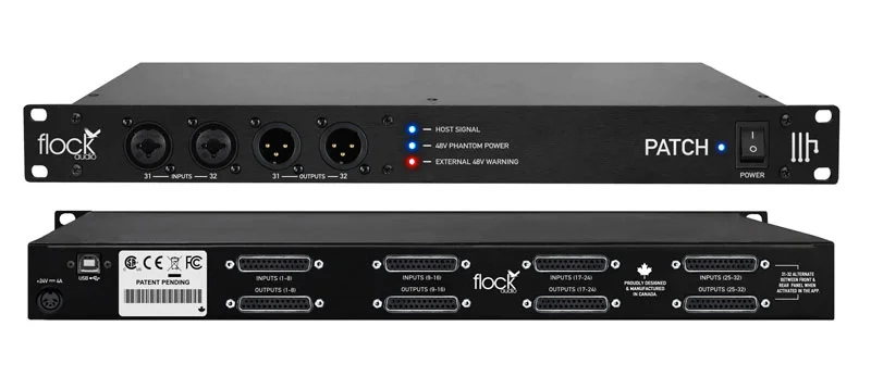 The Flock Audio Patch digitally controlled fully analogue patch bay and routing system.