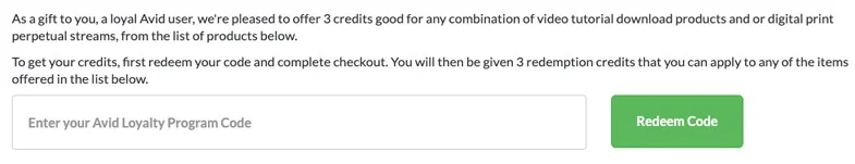 Avid Groove3 Loyalty Rewards Redeem Code