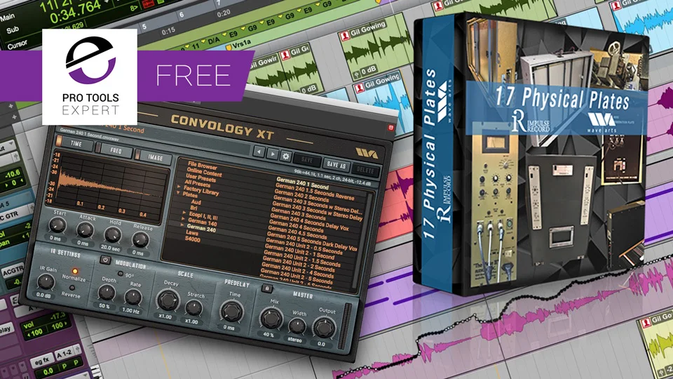 Another Free Loyalty Reward From Avid - Plate Reverb Impulse Responses Worth Over $100 To Go With Free Convology XT Plug-in