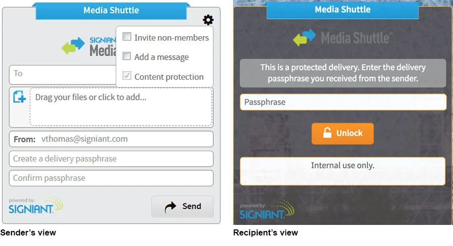 Signiant Media Shuttle