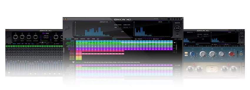 The incredibly flexible routing, mixing and FPGA effects system within the Orion 32HD workflow.