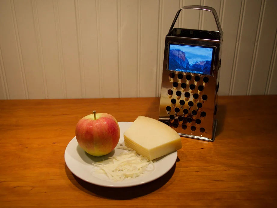 Applefritter iCanWait Cheese-grater Raspberry Pi computer