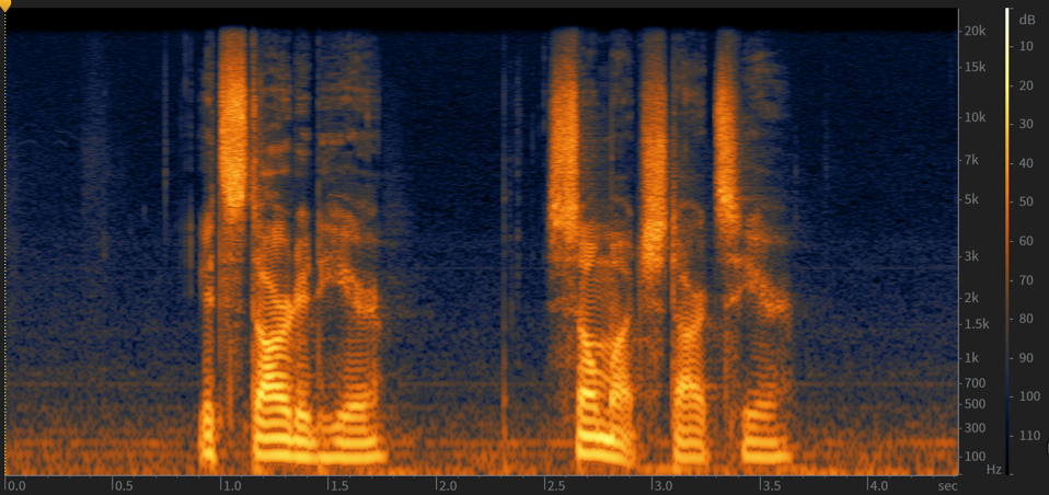 how we see audio in DAW different forms of visuals Spectrogram Waveform display.png