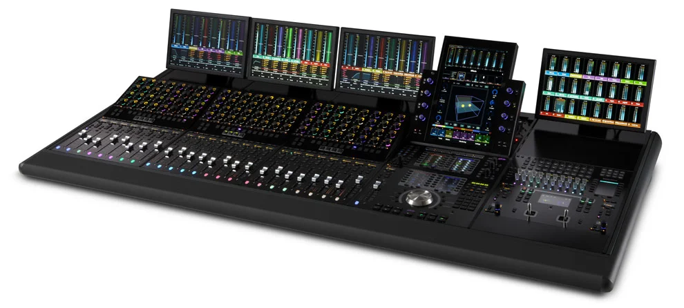 Avid S4 - 24 Fader - 5 foot frame with Master Touch Module, Automation Module, 3 Channel Strip Modules, Joystick Module, Post Module and 3 Display Modules