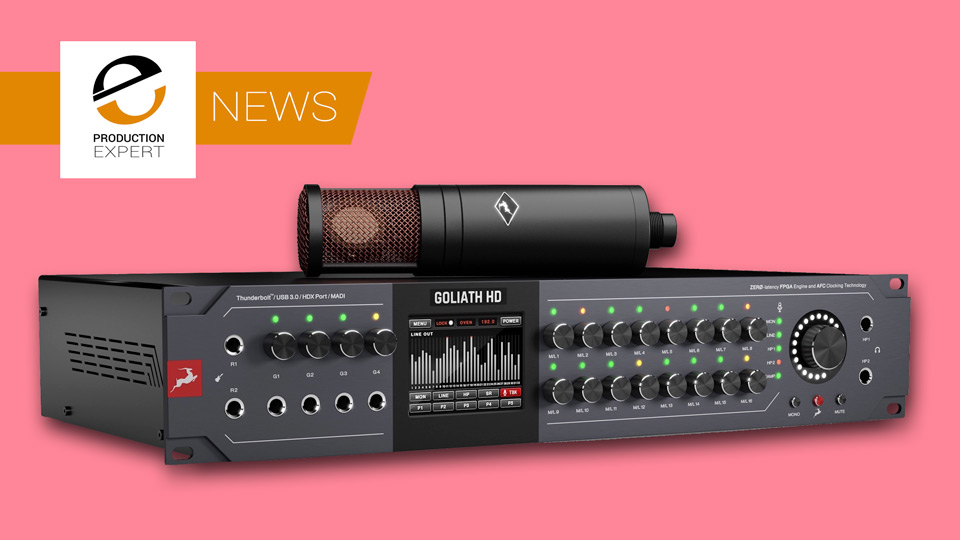 Antelope Audio Release the 3rd Generation Of Their Goliath HD Audio Interface With Free Edge Duo Modelling Microphone