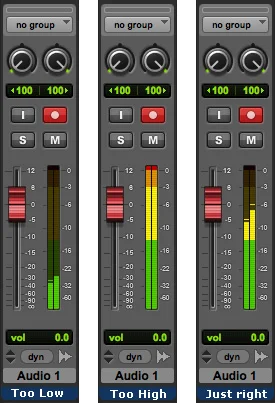 Meters in Pro Tools