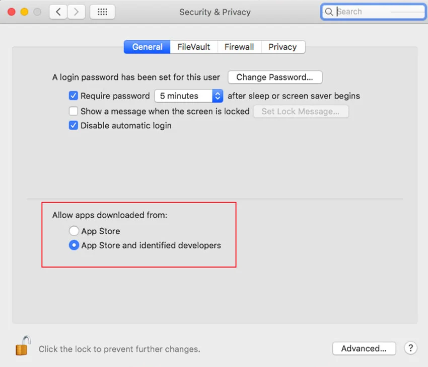 In its default configuration, Gatekeeper only allows apps that have been downloaded from the App Store or from Apple developers to run.
