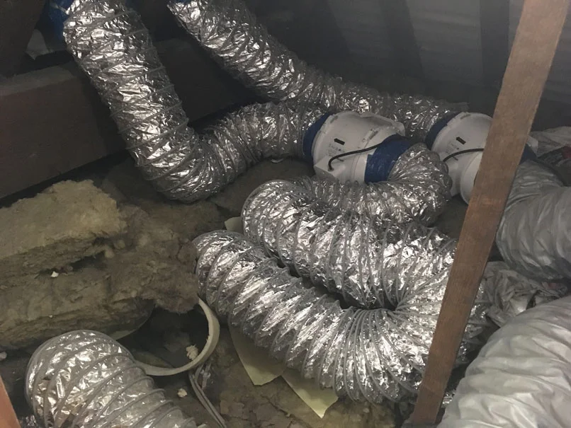 Ventilation-Ducting-In-Roof-Space-Above-Mike's-Studio
