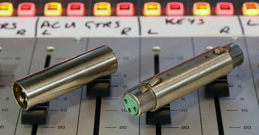 XLR to XLR Connectors: Male to Male and Female to Female.