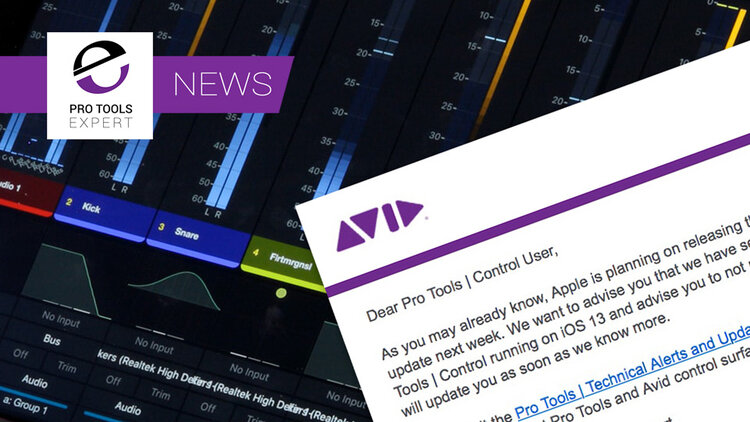Avid Advises Pro Tools Users NOT To Upgrade to iOS 13 Yet