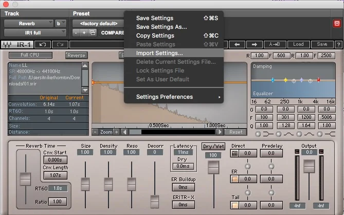 Load Castle Grayskull preset into Pro Tools