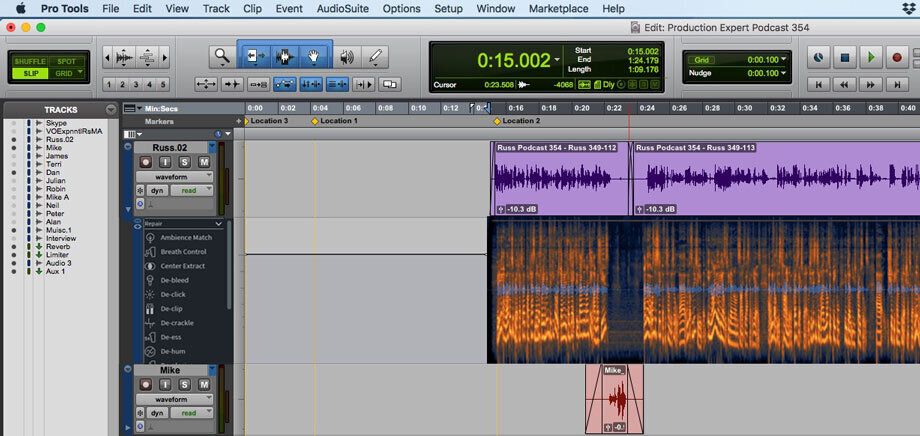 What iZotope RX could look like in Pro Tools with ARA2