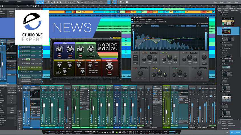 PreSonus Studio One 5 Announced - New Score Editor, Show Page, Mixing  Tools, Plugins And More | Production Expert