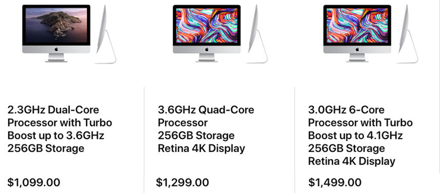 21.5 Inch iMacs