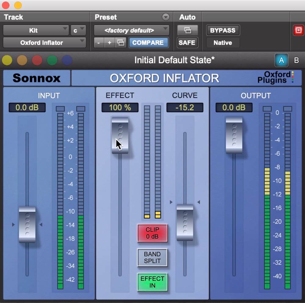 good settings for sonnox oxford limiter