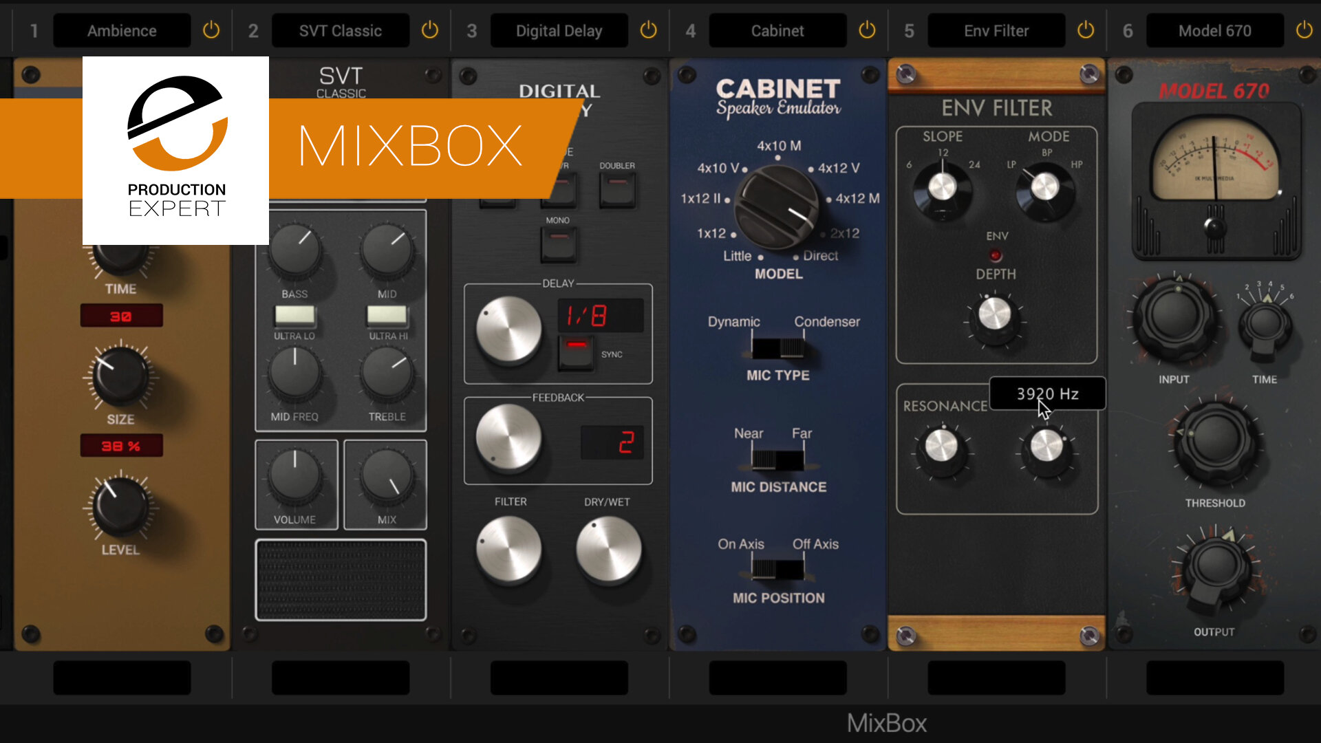 IK Multimedia's MixBox is a virtual channel strip with 70