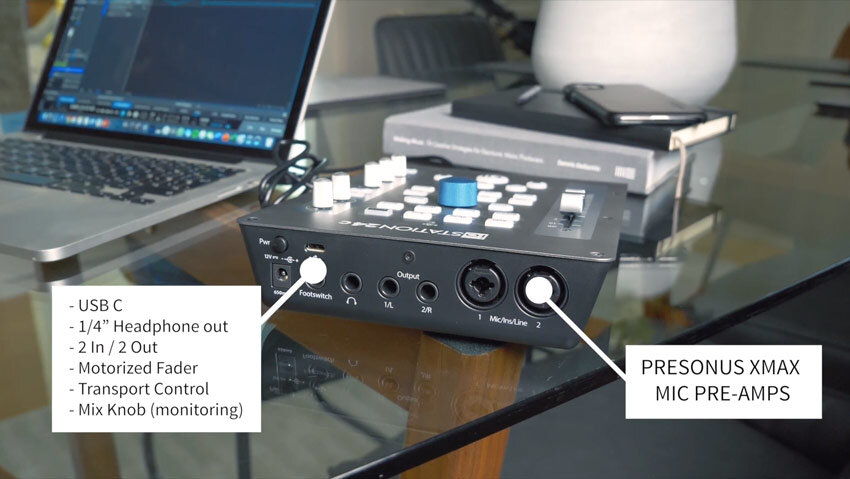 PreSonus ioStation 24c USB-C Audio Interface and DAW Controller