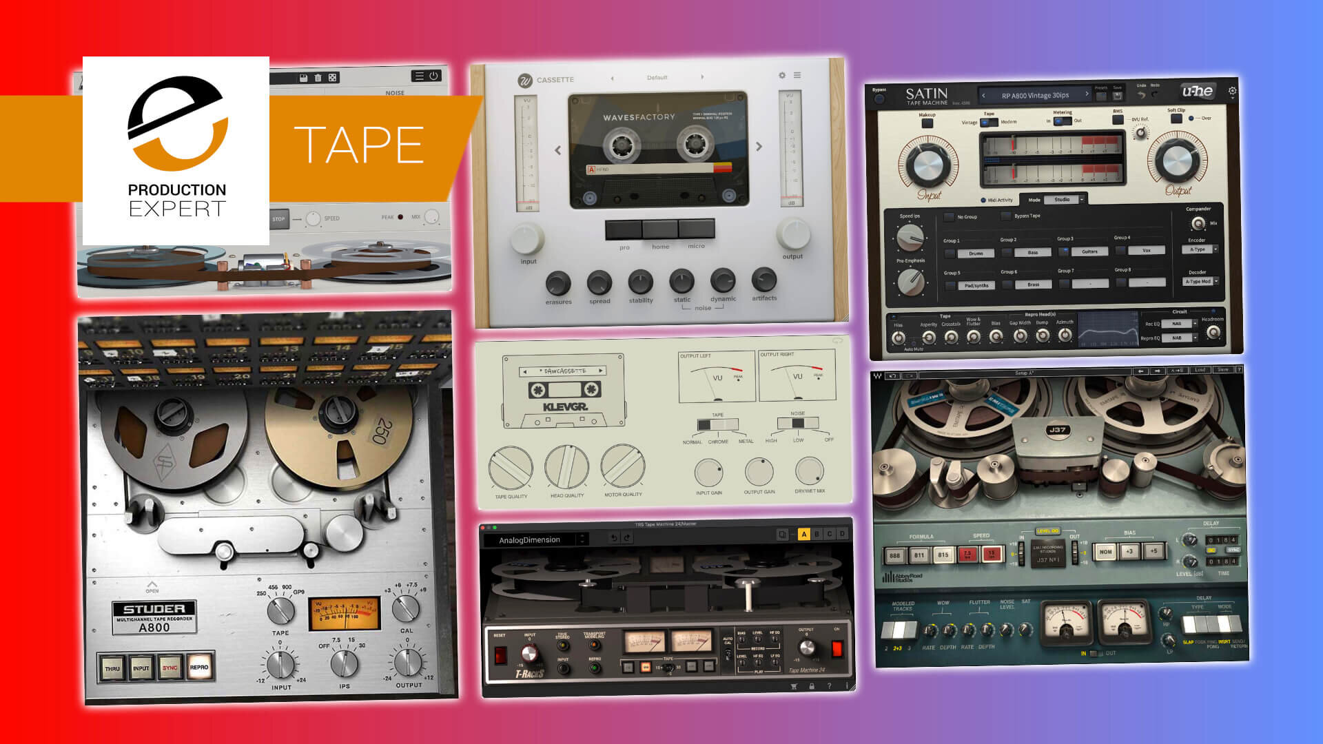 7 Top Tape Emulation Plugins To Check Out In 2021