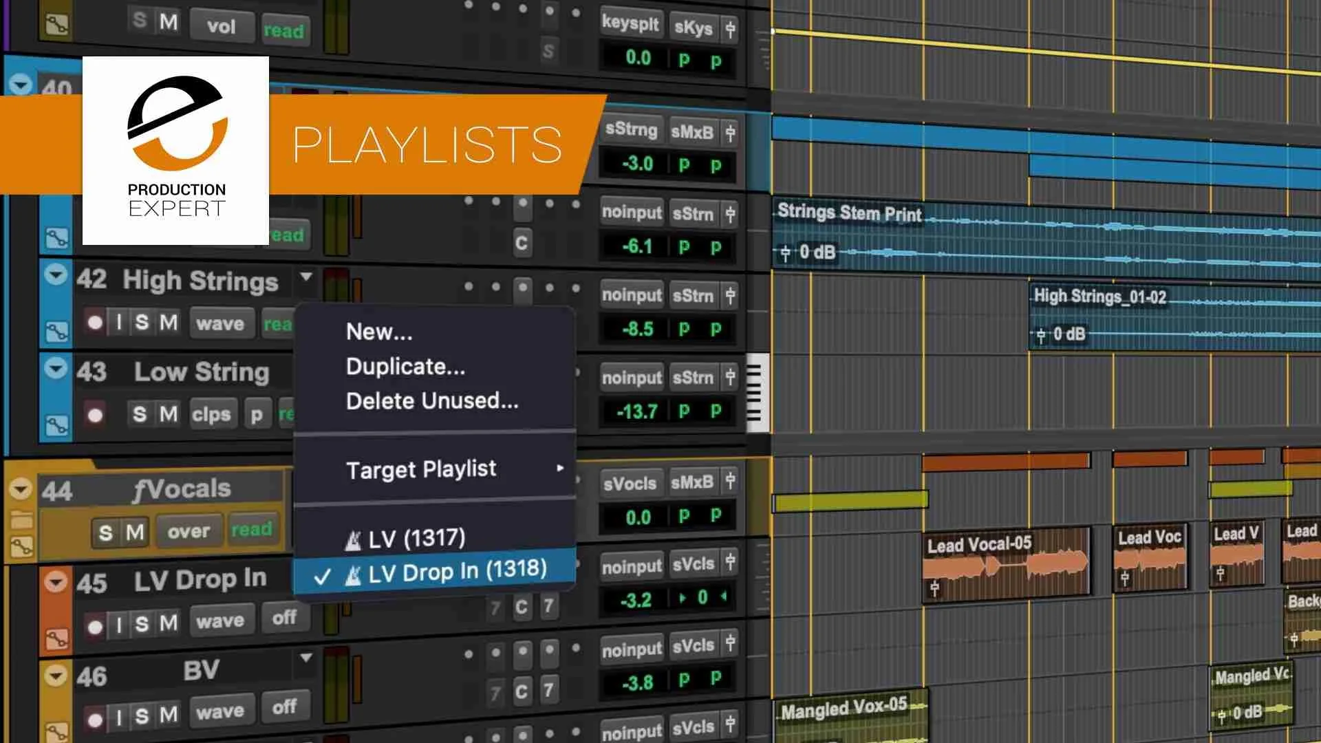 Pro Tools Playlists - Check Out These Powerful Workflows
