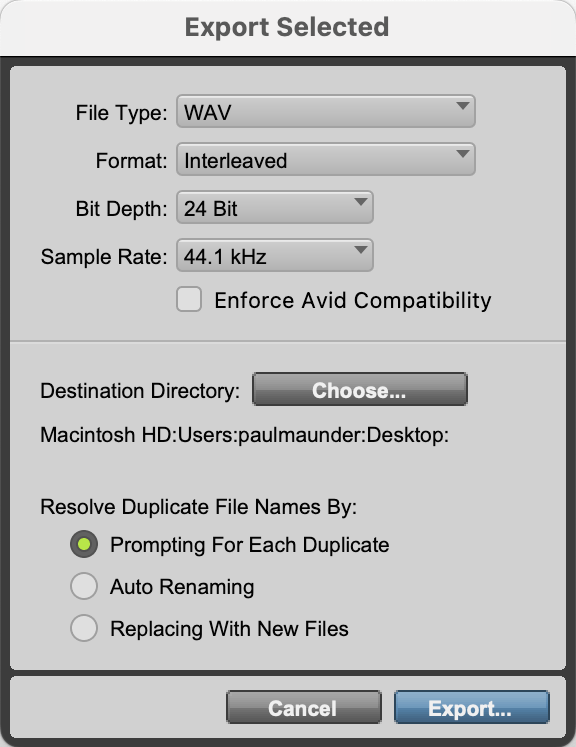 Pro Tools Export Options: AAF, OMF, MIDI, Stems and Clips | Audio ...