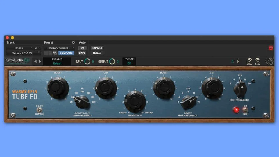 Free Plugin Warmy EP1A V2 From Kiive Audio Production Expert