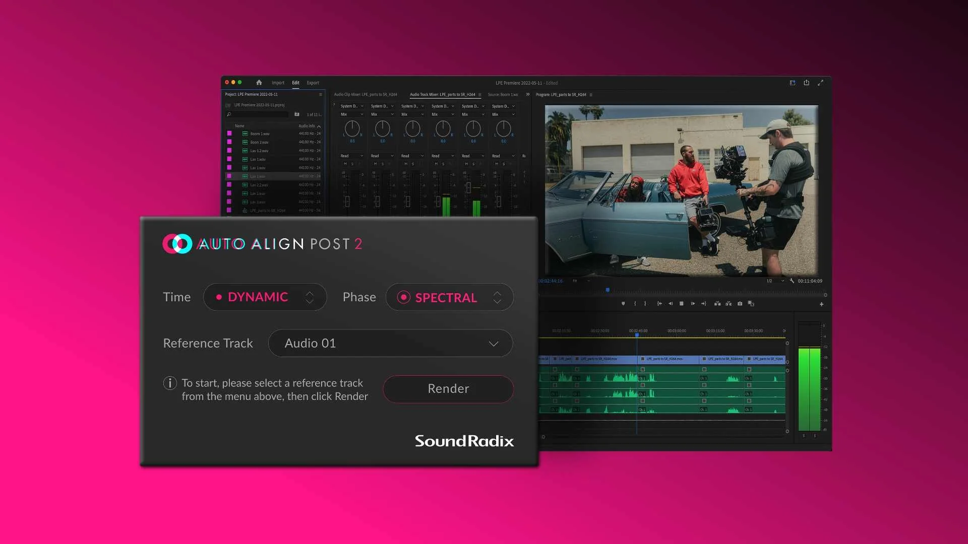 Sound Radix Auto Align Post v2.1 Released With Adobe Premiere