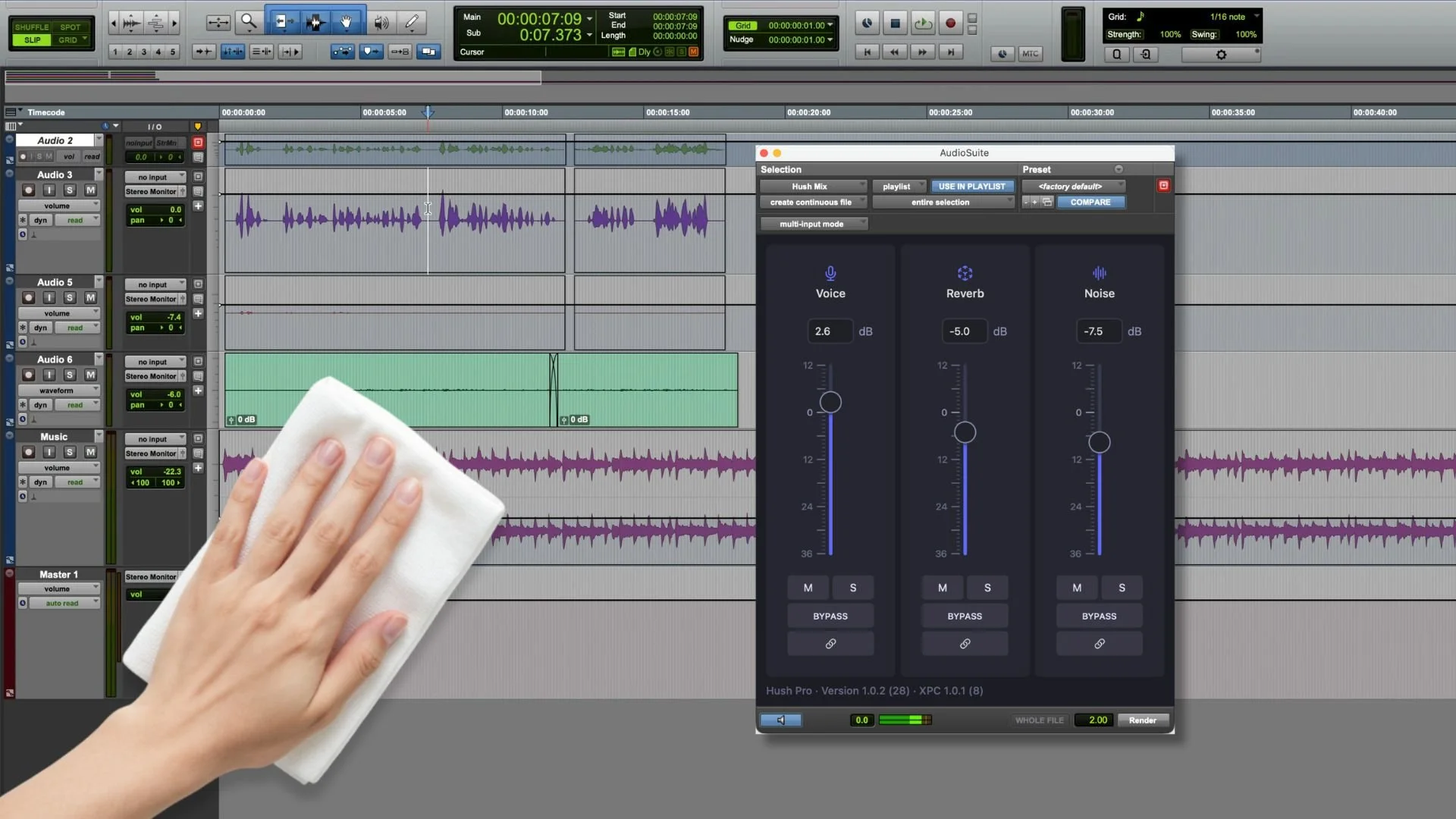 Hush Pro: How Far Should You Push Dialogue Noise Reduction? | Audio ...