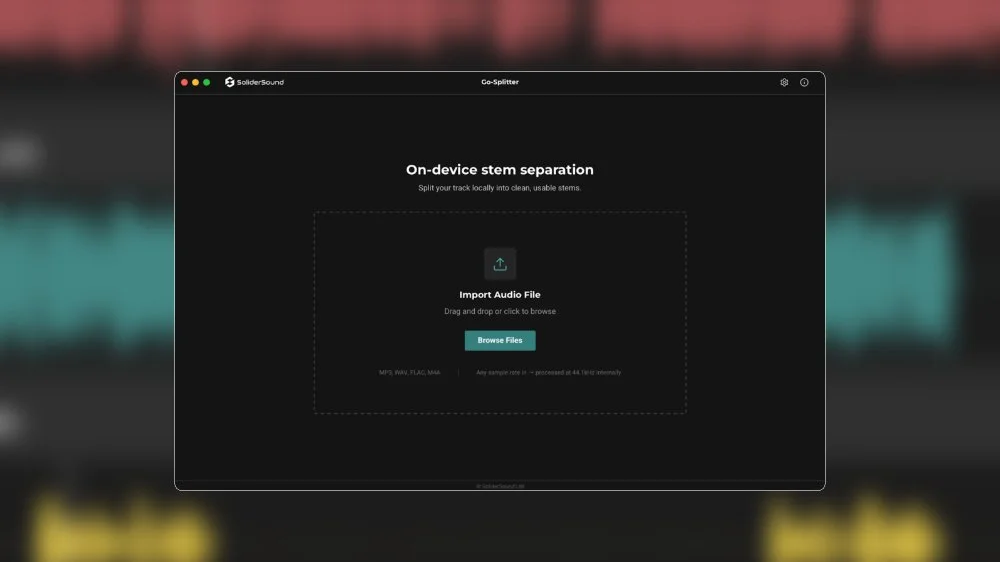 SoliderSound Go-Splitter - Free AI Stem Separation App | Production Expert