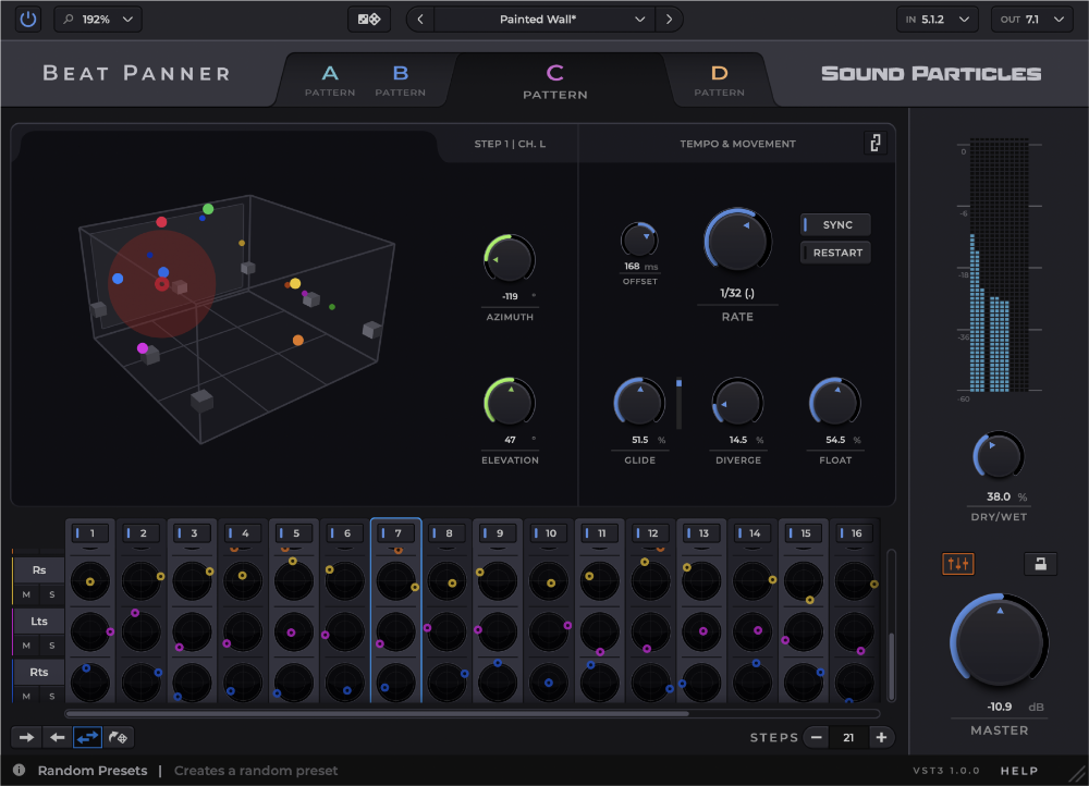 Sound Particles Beat Panner: Rhythm-Synced Panning Sequencer for Stereo ...