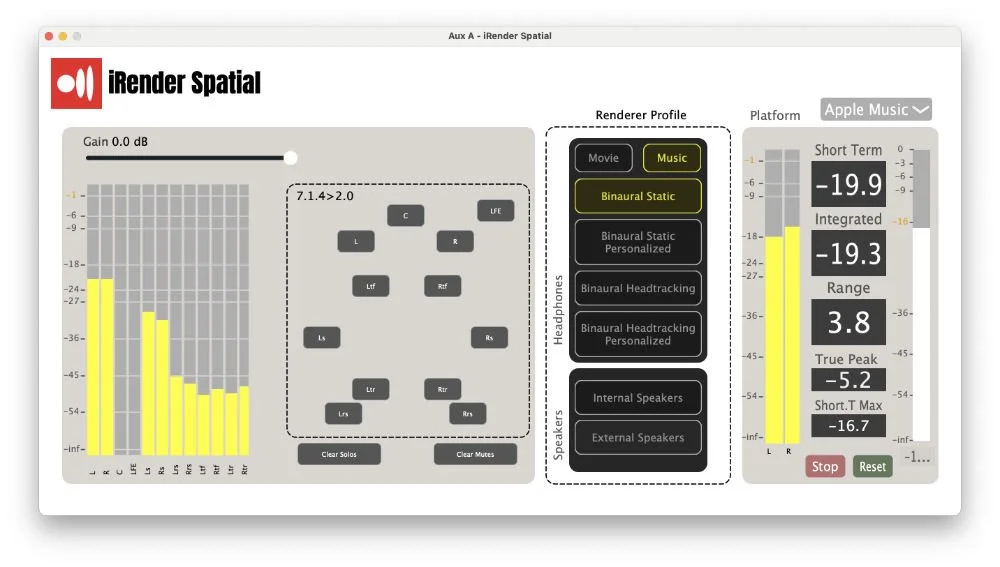 Irender Examples Ginger Audio iRender Spatial Released | Audio Production: News ...