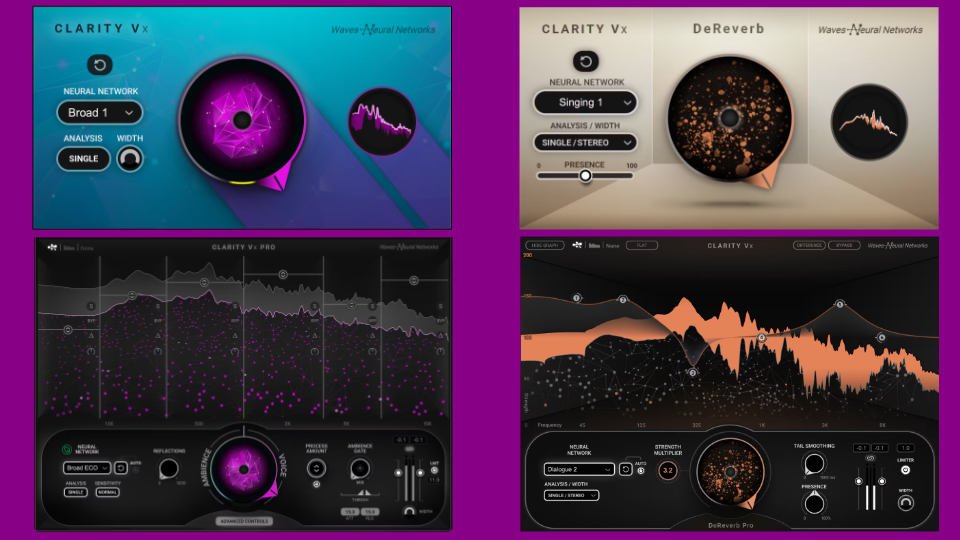 Waves Audio's Clarity Vx & Vx Pro noise reduction plugins: the ones all  others will now be judged by