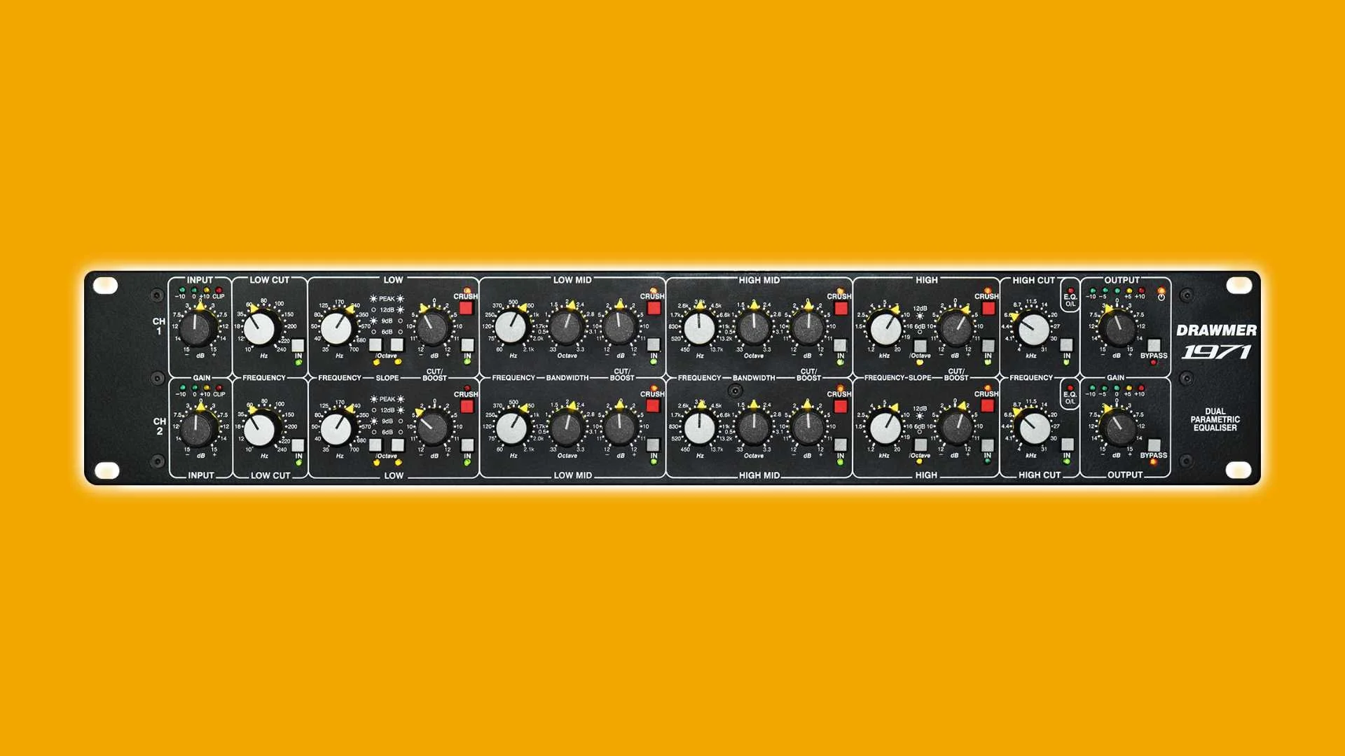 Drawmer 1971 Dual 4Band Parametric Equaliser Announced Production Expert