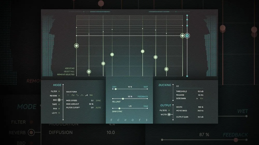 Softube Echoes Rhythmic And Stereo Delay Announced | Audio Production ...