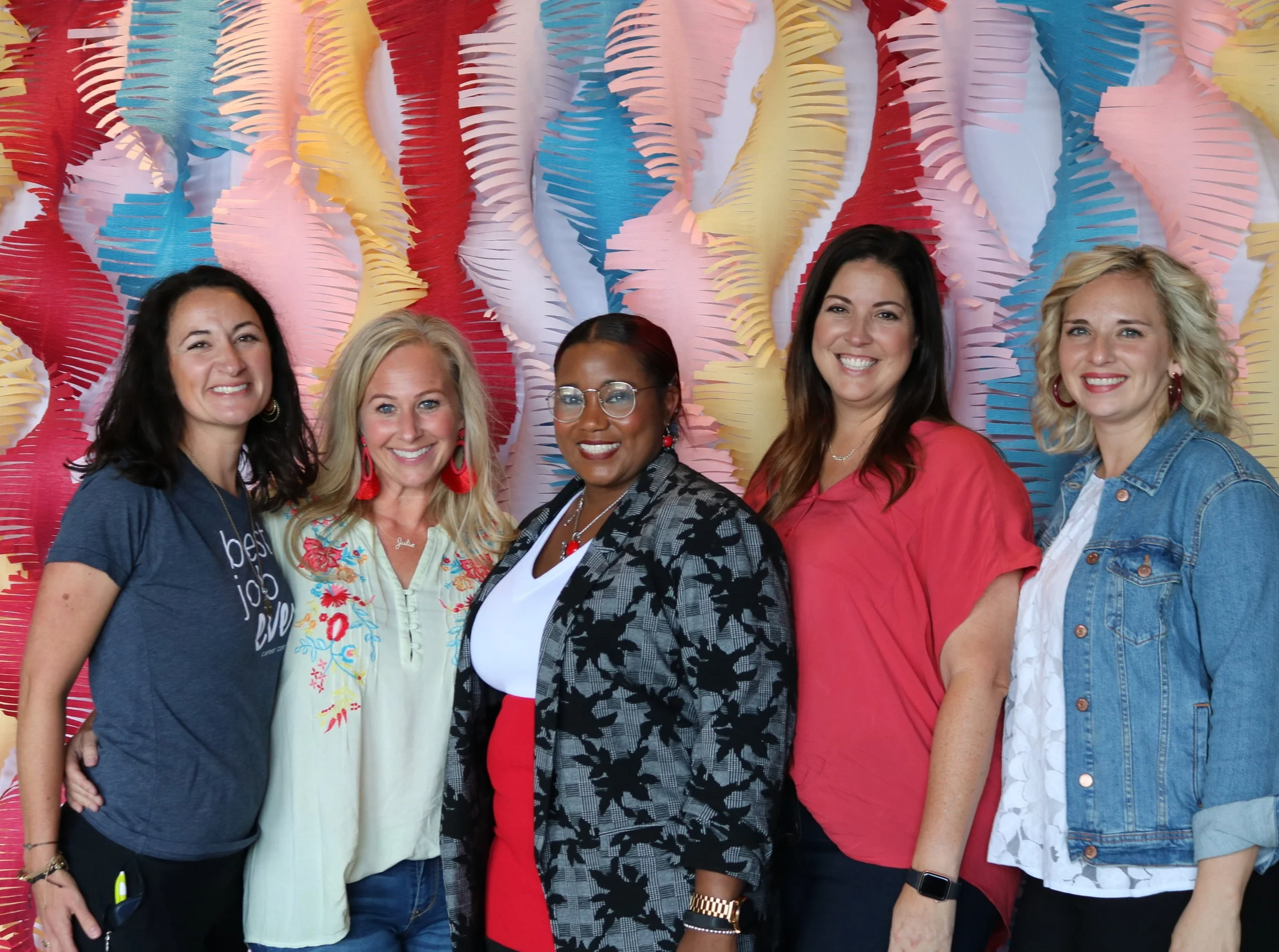 College & Career Coach Ellen Eldridge; Dr. Kristen Antoine-Morse, Founder/CEO of B.E.L.O.V.E.D Community; and members of the Career Compass Executive Leadership team.
