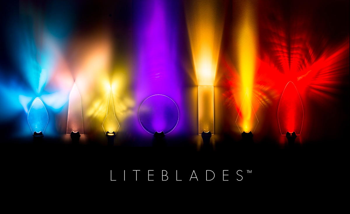 LITEBLADES for light painting textures, trails and effects. Email for prices and consultation.