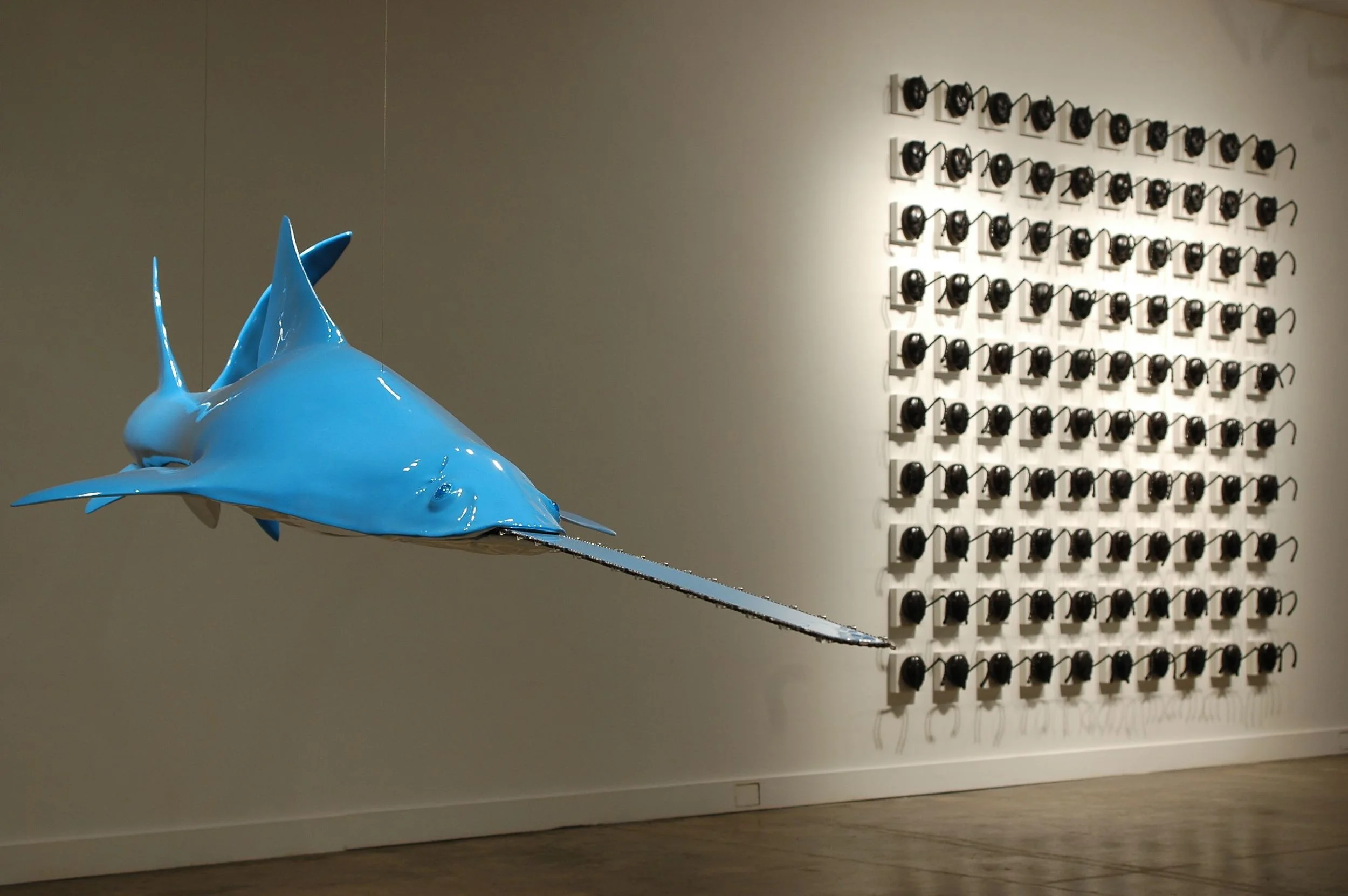    Chainsaw Blue  &nbsp;   156" x 40" x 38" (inch)  2012   FRP , steel  