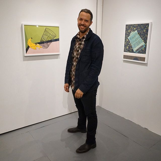 Meet the artist! @mhambouz  will be gallery sitting today from 2-6 pm . It&rsquo;s a beautiful day to stroll around Ridgewood and check out a trifecta of collage art. @inasart @amandacmathis #contemporaryart #collage #collageart #artgallery #ridgewoo