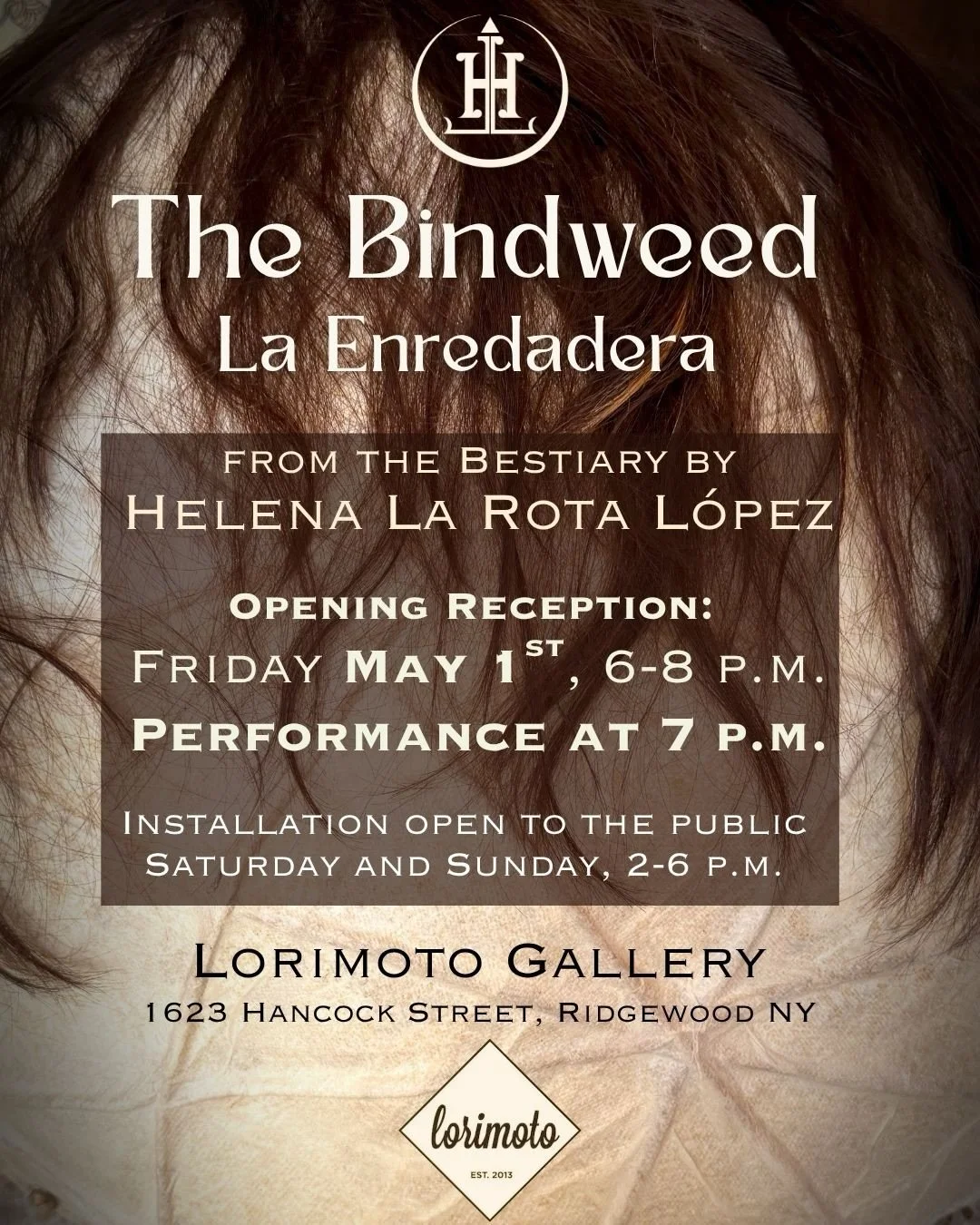 A very special performance by @hlarotalopez will take place on Friday May 1st at 7pm .  Please be at the gallery before the ritual starts. 
A sneak peek of the installation underway for this rare occasion. 
#artperformance #rituals