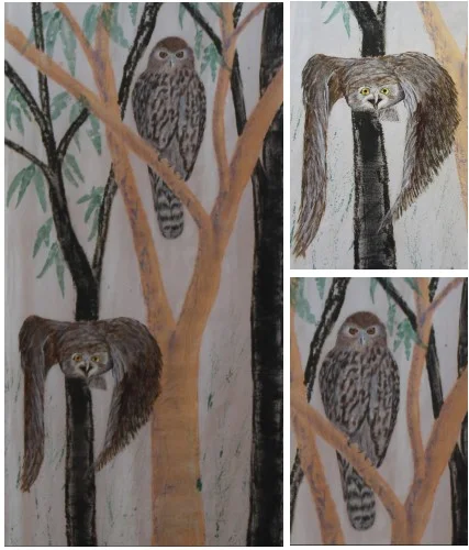 Barking Owl Banner - details