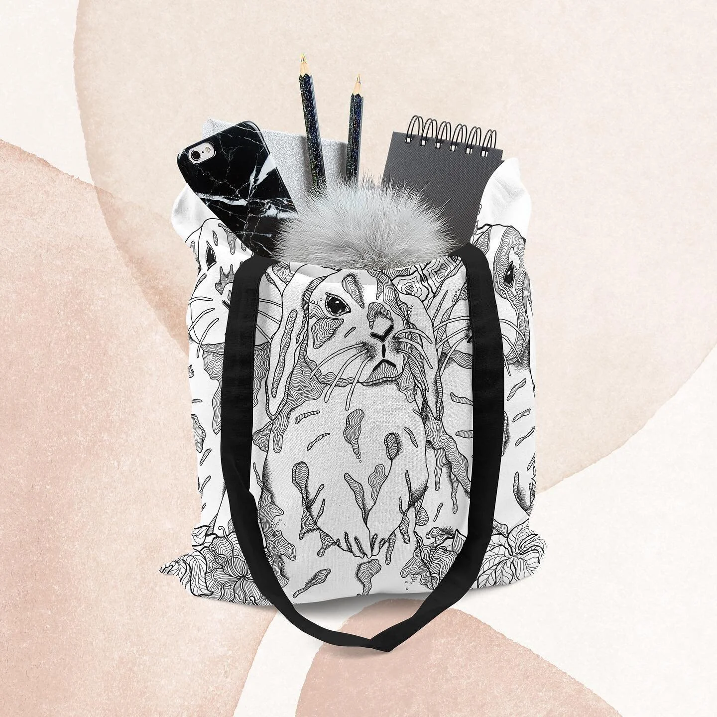 Tote bag, with featured design Bunny Garden 🐰

100% Australian made and designed

#totebag #bunnies #handdrawn #handmade #blackandwhite #ecobag #reuse #australianmade #buylocal #supportlocal #goldcoastbusiness #christmasgifts