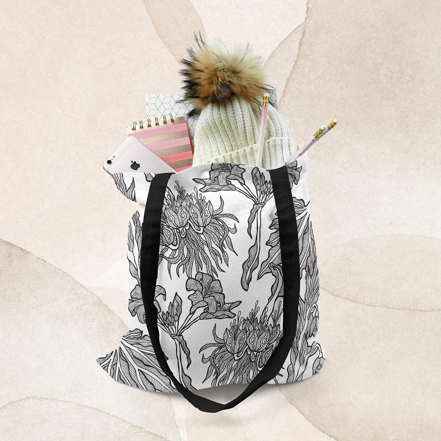 Tote bag, with featured design Guidance 🌸 

100% Australian made and designed

#totebag #floral #blackandwhite #ecobag #reuse #australianmade #buylocal #supportlocal #goldcoastbusiness #christmasgifts