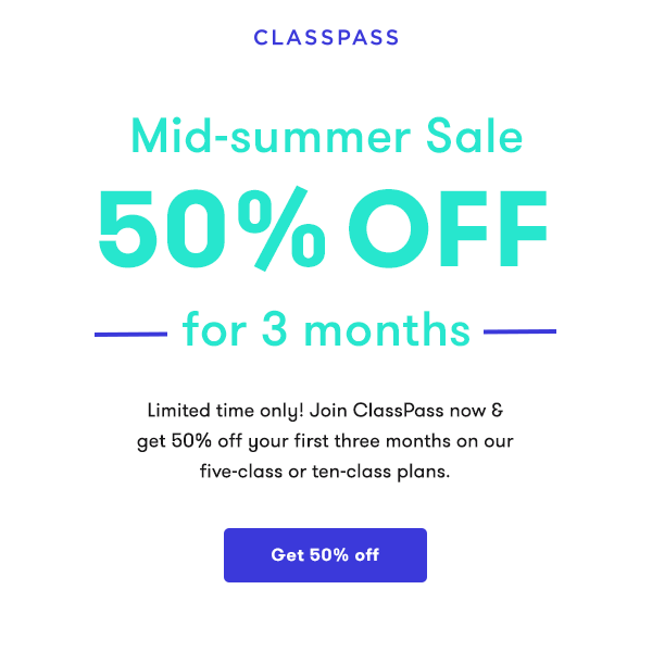 email sent to leads to encourage membership with a promotion