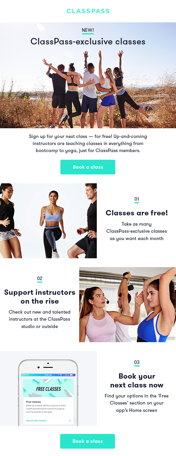 informational email sent to all members to promote a new and expanding product feature 
