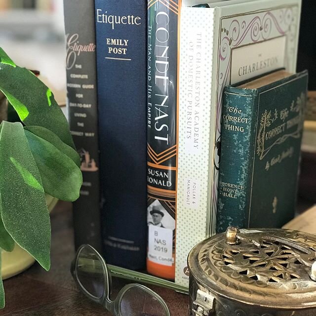 My stacks of books are finally getting some love.  I always have a few vintage etiquette books on my nightstand and my desk.  I keep them handy to remind me that kindness is timeless.  And I&rsquo;m always buying new ones.  I&rsquo;m currently skimmi